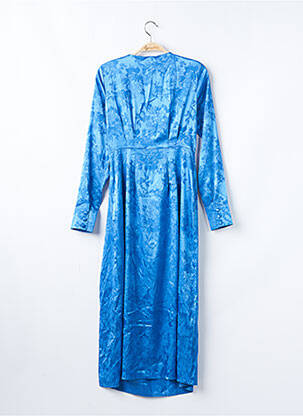 Rochie midi croială fluidă mâneci lungi albastru NASTY GAL femme