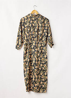Rochie midi imprimeu floral mâneci 3/4 negru LENNY B femeie