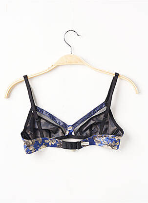 Sutien efect material satinat top triunghiuri albastru INSENSÉE femeie
