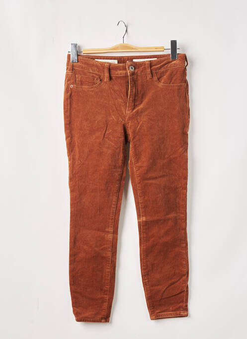 Pantalon slim maro ANTHROPOLOGIE femeie
