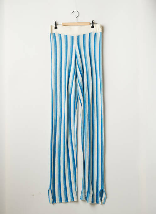 Pantalon larg albastru ZARA femeie