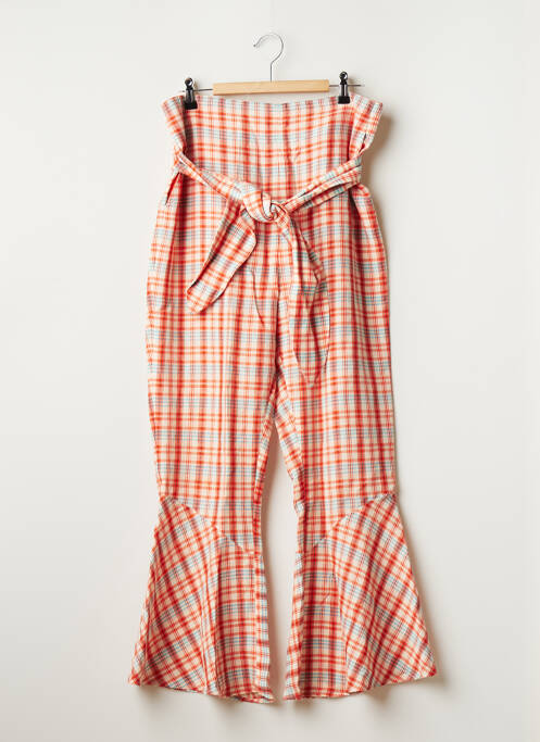 Pantalon evazat portocaliu UTERQÜE femeie