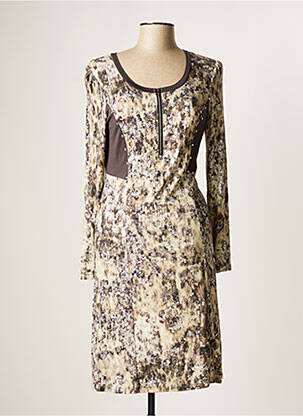 Rochie midi maro EVALINKA femeie