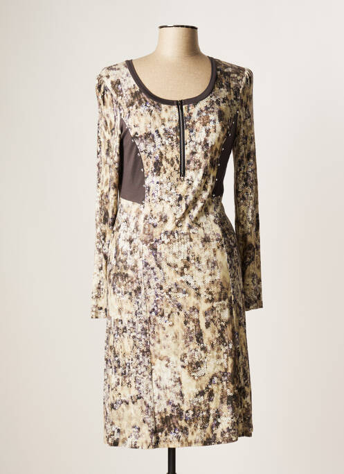 Rochie midi maro EVALINKA femeie