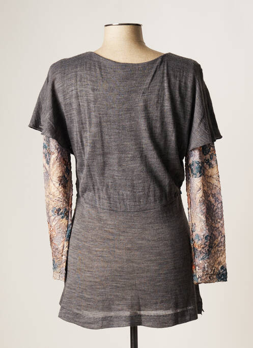 Pulover tunică gri EVALINKA femeie