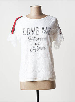 Top alb FRACOMINA femeie