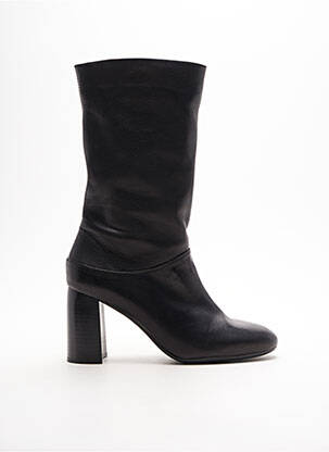 Cizme material neted toc de 7 la 9 cm negru UNISA femeie