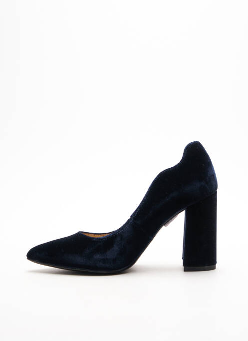 Pantofi cu toc albastru NERO GIARDINI femeie