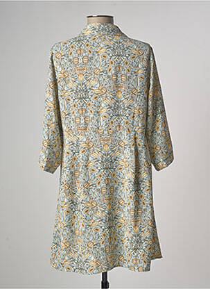 Rochie midi imprimeu floral mâneci scurte albastru SARAH JOHN femeie