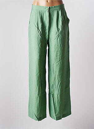 Pantalon larg verde JANE WOOD femeie
