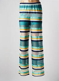 Pantalon drept elasticitate mărime normală verde VIE TA VIE femme