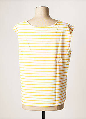 Tricou elasticitate mâneci scurte galben LAURE + MAX femeie