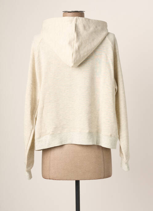 Hanorac cu glugă bej LAURE + MAX femeie