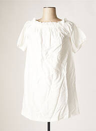 Rochie scurtă mâneci scurte mâneci scurte alb BOBBIE&BOB femeie