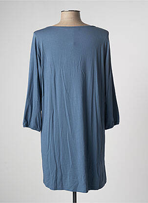 Rochie scurtă mâneci 3/4 mâneci 3/4 albastru ZHENZI femeie