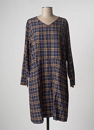 Rochie midi mâneci lungi mâneci lungi albastru SKANDL femeie