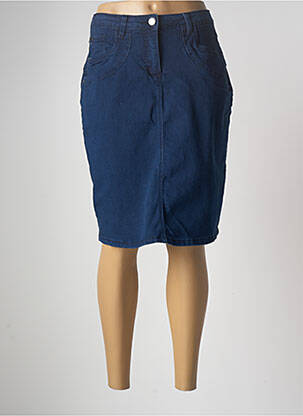 Fustă midi albastru ZHENZI femeie