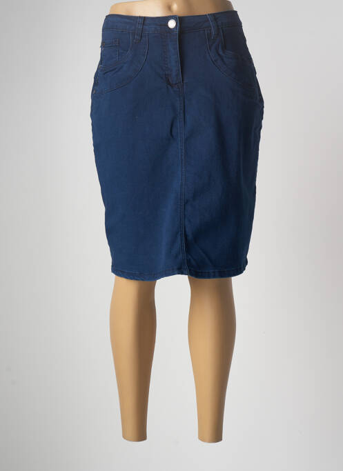 Fustă midi albastru ZHENZI femeie