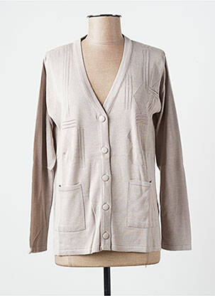 Vestă cu mâneci lungi gri PLURIELLES femeie