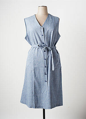 Rochie midi albastru MARIE DE MARCILLE femeie