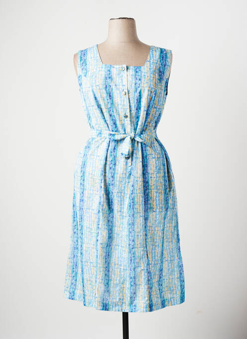 Rochie midi albastru MARIE DE MARCILLE femeie