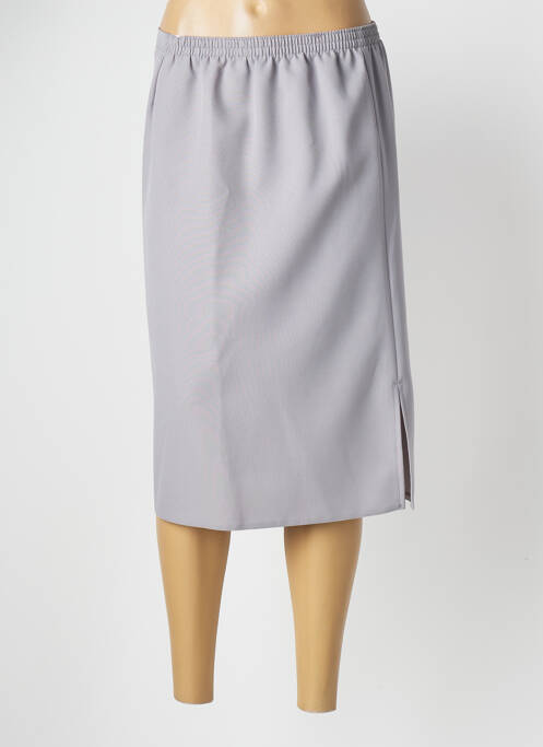 Fustă midi gri PLURIELLES femeie