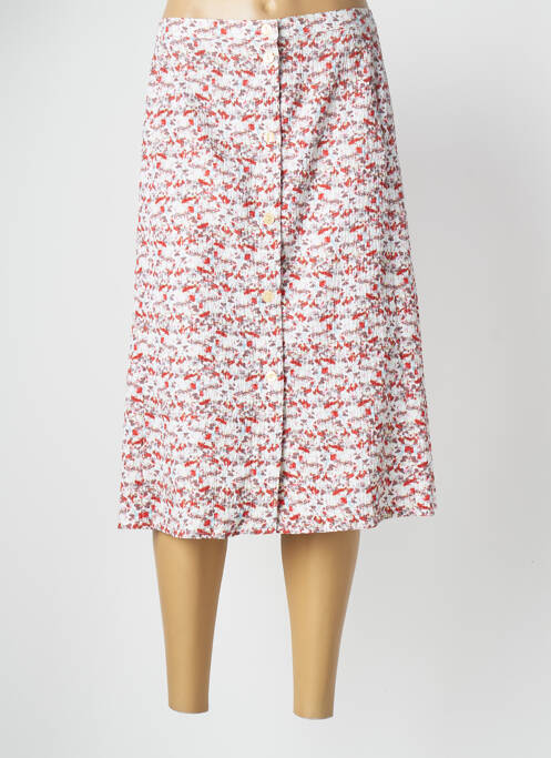 Fustă midi roșu MARIE DE MARCILLE femeie