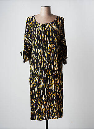 Rochie midi croială fluidă mâneci scurte negru WMN femeie