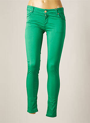 Pantalon slim verde ARTIGLI femeie