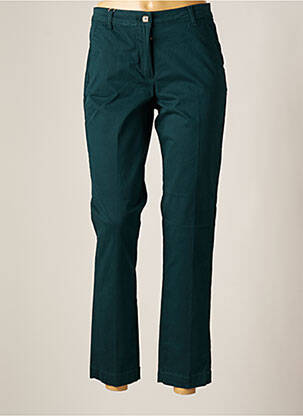 Pantalon chino țesătură poplin mărime normală verde NICE THINGS femeie
