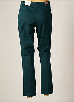Pantalon chino țesătură poplin mărime normală verde NICE THINGS femeie