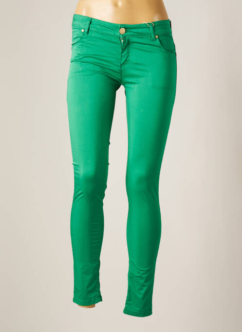 Pantalon slim verde ARTIGLI femeie