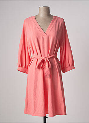 Rochie midi roz VERO MODA femeie