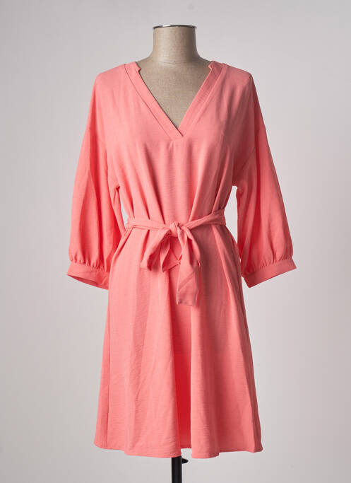 Rochie midi roz VERO MODA femeie