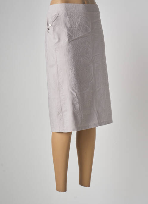 Fustă midi gri GRIFFON femeie