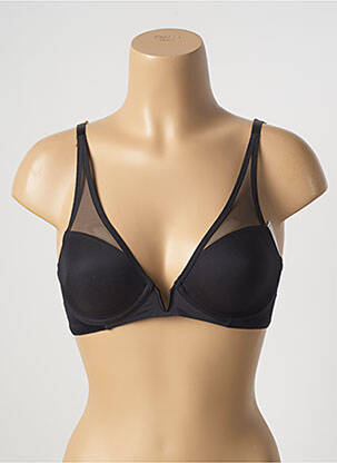 Sutien țesătură tulle sutien cupe întregi cu decolteu înalt negru TRIUMPH femeie