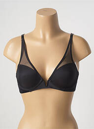 Sutien țesătură tulle sutien cupe întregi cu decolteu înalt negru TRIUMPH femme