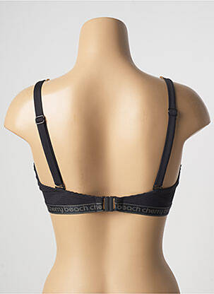 Sutien de costum de baie elasticitate sutien cupe întregi cu decolteu înalt negru CHERRY BEACH femeie