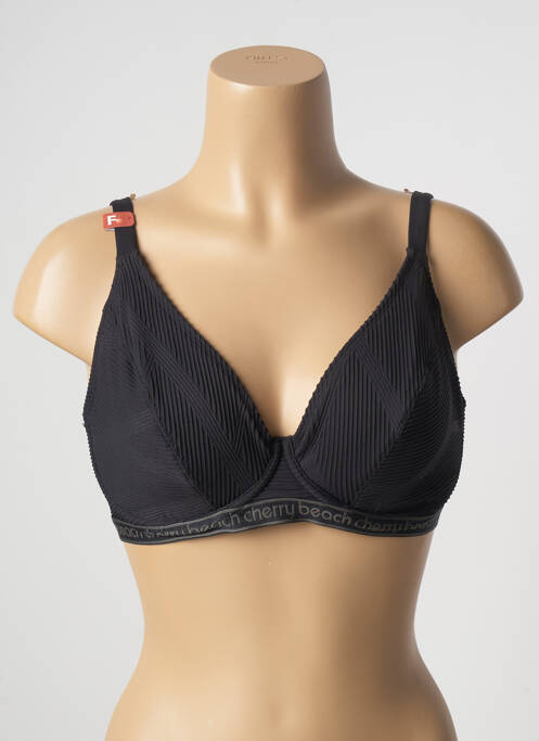 Sutien de costum de baie negru CHERRY BEACH femeie