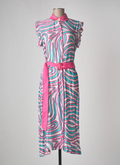 Rochie midi albastru PAME CARRIONI femeie