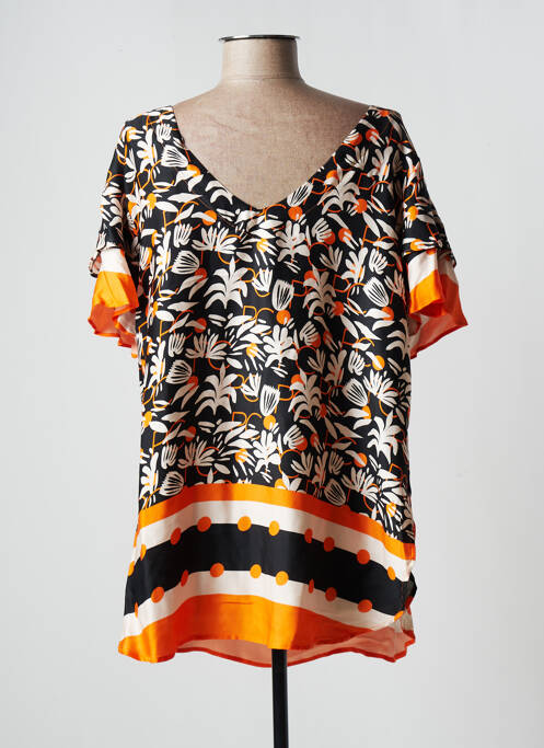 Tunică mâneci scurte negru PAME CARRIONI femeie