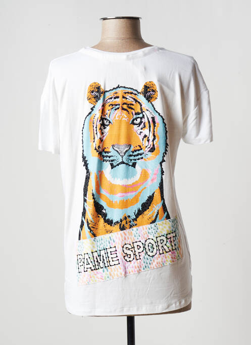 Top alb PAME CARRIONI femeie