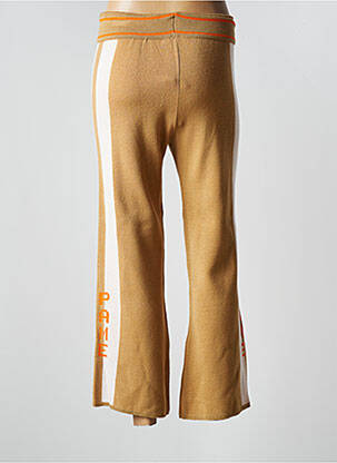 Pantalon 7/8 talie înaltă talie înaltă bej PAME CARRIONI femeie