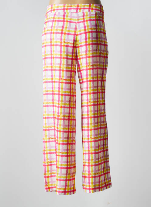 Pantalon larg roz PAME CARRIONI femeie