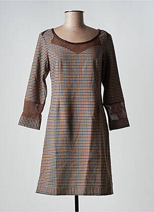 Rochie scurtă maro LO! LES FILLES femeie