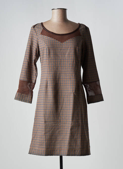 Rochie scurtă maro LO! LES FILLES femeie