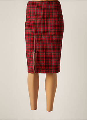 Fustă midi roșu SCHOOL RAG femeie