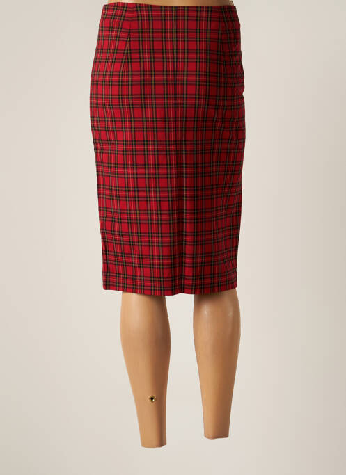 Fustă midi roșu SCHOOL RAG femeie