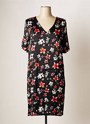Rochie scurtă mâneci scurte mâneci scurte negru YAYA femeie