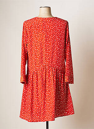 Rochie scurtă croială fluidă mâneci lungi gri CHERRY PARIS femeie